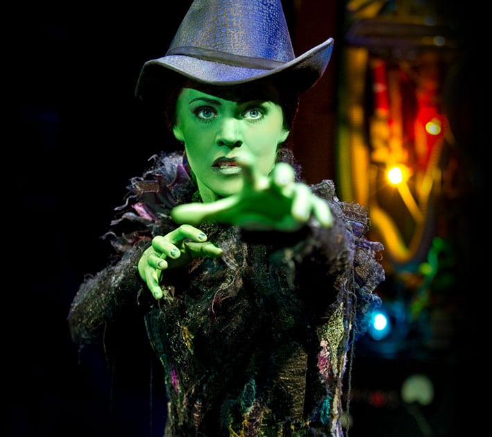 Elphaba Wearing Her Witch Hat Reaching Toward the Camera